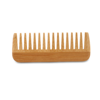 Peigne en bambou Peigne en bois antistatique Peigne à dents larges