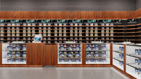 Meubles de magasin de cigares en bois écologiques et durables sur mesure, éclairage LED, étagère de présentation de tabac, comptoir de présentation en verre pour boutique de tabac