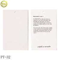 Étiquettes volantes en papier recyclé pour vêtement de haute qualité Logo imprimé personnalisé Prix des accessoires vestimentaires Étiquette suspendue avec insigne à épingle