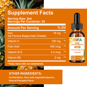 Giá bán buôn vitamin <span class=keywords><strong>B6</strong></span> chế độ ăn uống sắt giọt 18mg canxi Sắt & Vitamin C bổ sung cho người lớn và trẻ em - Product Image 2