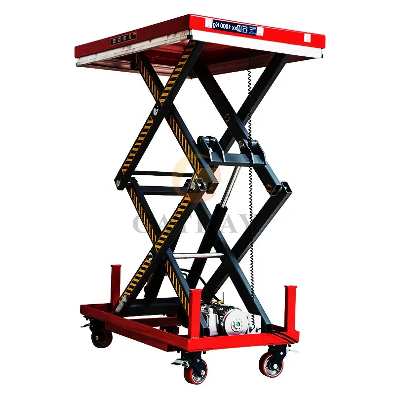 500kg 1000kg load portable lifting machine USA EU stationary scissor lift work table