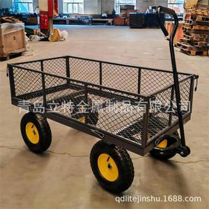 Qingdao Litet Metal Products Co., Ltd. Garden <b>Cart</b> Four Wheel Steel Mesh Durable <b>Tools</b> Transport - Product Image 2