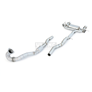 Système d'échappement Cat-Back en acier inoxydable pour <span class=keywords><strong>Audi</strong></span> <span class=keywords><strong>TT</strong></span> <span class=keywords><strong>MK1</strong></span> 1.8T 1998-2006 – Échappement haute performance avec tuyau de descente - Product Image 2
