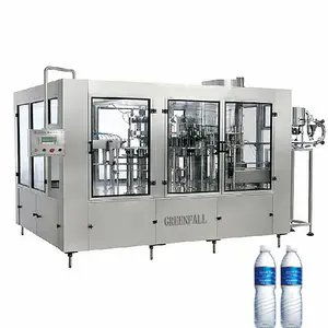 Small bottle filling machine/mineral water making machinery/bottle washing filling capping device