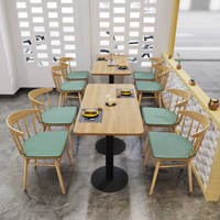 Chaises modernes de tables de meubles de restaurant de restauration rapide pour des meubles de restaurant de cour de nourriture