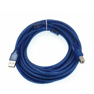 High-Speed <b>Usb</b> 2.0 Printer <b>Cable</b> 5M All-Copper Transparent Blue Shielded Data <b>Cable</b> For Computer And Printer Connection - Product Image 1