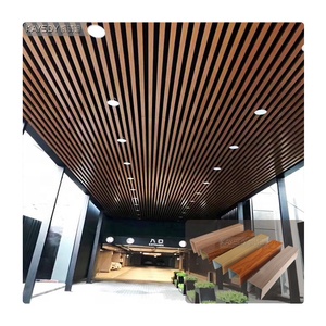 Tubo quadrato U canale deflettore metallo striscia di alluminio pannelli per soffitti corridoio centro commerciale negozio cucina corridoio Pop moderno controsoffitto Design - Product Image 6