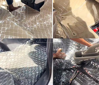 Tissu de voiture en cuir résistant aux rayures pour sièges de voiture, tissu gaufré brodé en PVC souple matelassé Rouleaux de cuir