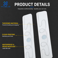 Étiquette de blanchisserie tissée RFID UHF programmable, impression de logo sur mesure, support graphique professionnel pour usine de confection