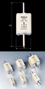 NH2 690 В, держатель предохранителя переменного тока с высокой емкостью, керамический Термопредохранитель, медный материал, номинальное напряжение 500 В - Product Image 6