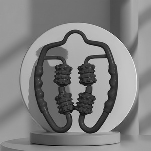Rodillo de masaje rosa de PP con nodos de doble textura para el cuidado de la salud y alivio muscular - Product Image 2