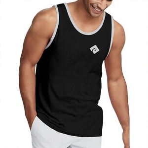 Débardeur de sport personnalisé avec logo, séchage rapide, gilet d'entraînement, vente en gros, débardeur en coton sans manches pour homme, été - Product Image 1
