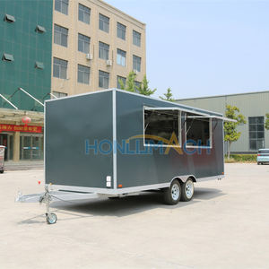 รถขายอาหารเคลื่อนที่แบบมืออาชีพ Honlu พร้อมครัวครบชุด บาร์บีคิว ไอศกรีม และกาแฟ - Product Image 3