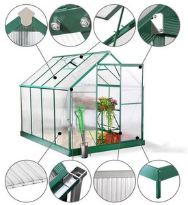 Factory Direct Sales <strong>4x6</strong> Ft Metal Walk-In <strong>Greenhouse</strong> Waterproof Easily Assembled Modern Traditional Style Backyard Hydroponic - Product Image 5