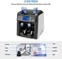 Machine de comptage automatique de billets multidevises AL-950 CIS, machine de comptage de billets de banque à valeur mixte