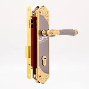 Set di serrature da infilare QTT Set di maniglie per porte con montaggio della serratura della porta della tempesta esterna con serratura