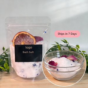 S&Soak Best Seller Sel de mer de l'Himalaya biologique avec huile essentielle d'herbes à la lavande/rose - Sel de bain naturel pour le soin de la peau - Product Image 1