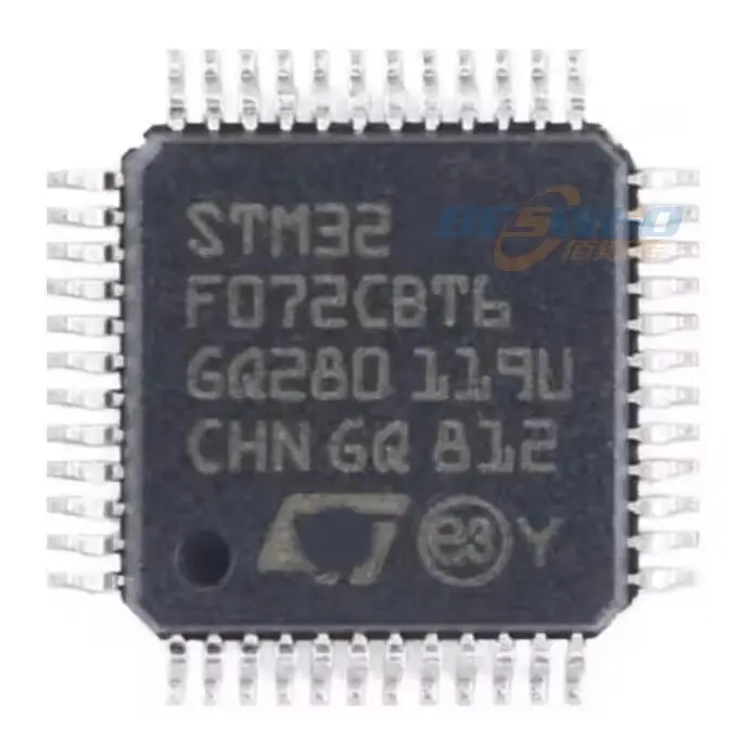 Новый оригинальный в наличии, интегральные схемы stm32f072 stm32f0, микроконтроллер MCU ic chip stm32f072cbt6 48lqfp bom