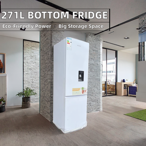 Réfrigérateur double congélateur basse température grande capacité 271L, à refroidissement par air, avec distributeur d'eau, sans givre, pour hôtels D - Product Image 3