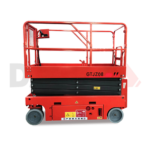 Электрический самоходный ножничный подъемник 4-14 м с откидными опорами, мобильная рабочая платформа, грузоподъемность 113 кг - Product Image 6