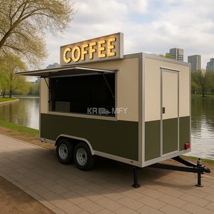 Camion de vente ambulant carré entièrement équipé pour bonbons, chips, glaces et autres aliments – Remorque de cuisine mobile - Product Image 6