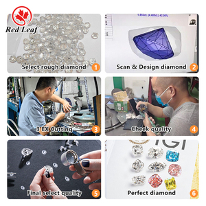 Diamanti Coltivati in Laboratorio Redleaf con Certificato IGI, Taglio Rotondo e Fantasia, Colori Blu HPHT CVD, 1CT 2CT 3CT 4CT 5CT per Creazione di Gioielli - Product Image 6