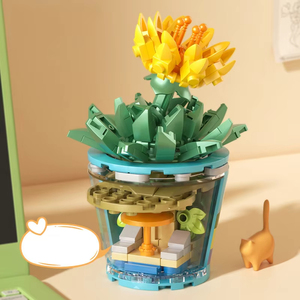 Juego de ramos de flores, minibloques de construcción para niños y niñas de 8 a 12 años, Micro ladrillos, juguetes educativos, juegos de bloques de ramos para niños - Product Image 2