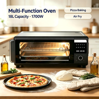 Four à convection numérique - Capacité 18L - Boîtier en acier inoxydable pour usage domestique et hôtelier