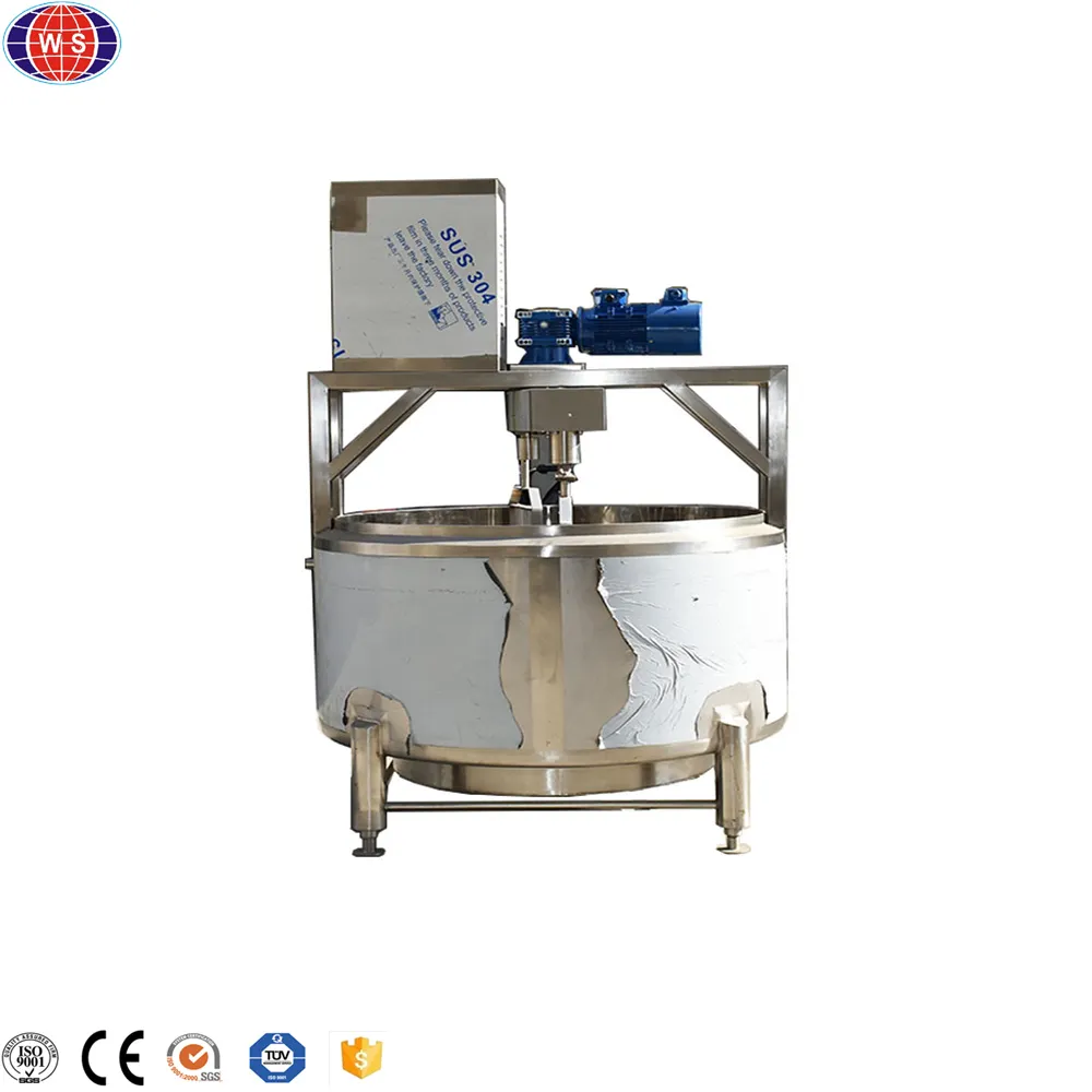 High Productivity Cheese Vat 500 Liters Stainless Steel Cheese Processing Machine