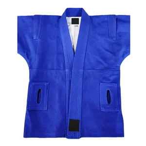 Woosung High quality martial arts sambo uniform jacket shorts sambo suits with belt