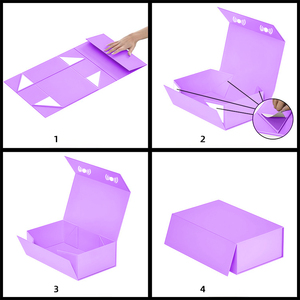 Bán buôn hình chữ nhật đồng bằng gấp hộp hộp từ gấp nam châm từ bao bì các tông Hộp quà tặng - Product Image 5