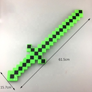Espada de Juguete LED con Diseño de Mundo Cibernético, Ideal para Fiestas de Cumpleaños, Juegos, Halloween, Espada de Mosaico de Píxeles LED - Product Image 5