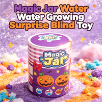 Kerstmis Halloween Meerdere Thema's Verrassing Uitklapbare Knijpfiguurtjes Magische Pot Water Groeiende Blind Box Speelgoed voor Kinderen