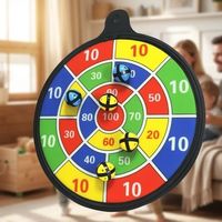 Jeu de fléchettes magnétiques 16 pouces lavables avec 6 fléchettes et 6 balles collantes, emballage personnalisé