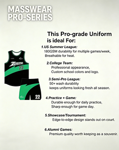 Ensemble d'uniformes de basketball personnalisés, maillots de basketball Pro-Elite Airflow Mesh pour jeunes, technologie anti-décoloration 50+ lavages, équipement d'équipe tailles US - Product Image 2
