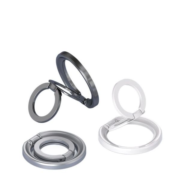 360° Rotating Multifunctional Double-Sided Magnetic Phone Holder Creative Finger Ring Magnet Phone Mount Bracket