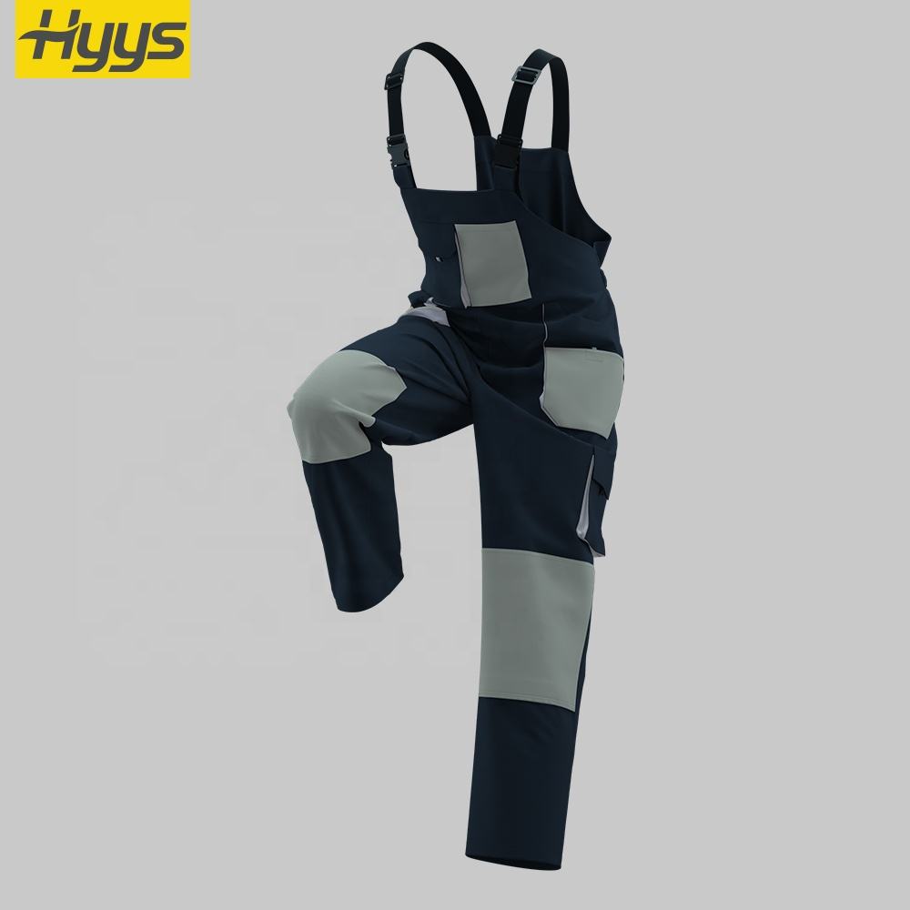 Pantalones con pechera de trabajo duraderos para hombre, ropa de