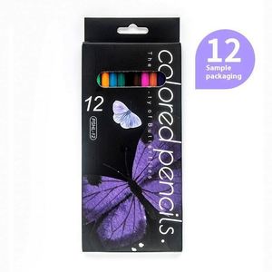 Ensemble de crayons de couleur en plastique sans bois avec corps hexagonal écologique, prise en main facile pour la peinture, l'écriture et le dessin - Product Image 1