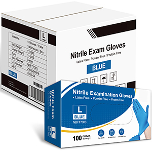 S M <span class=keywords><strong>L</strong></span> XL XXL Taille Spot Commande Livraison Gants jetables en <span class=keywords><strong>nitrile</strong></span> sans poudre - Product Image 4