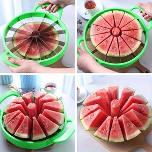 Trancheuse à pastèque extra large en acier inoxydable épaissi, coupe-fruits domestique, ustensile de cuisine en métal - Product Image 4