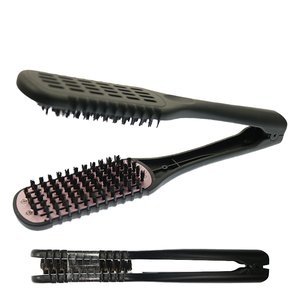 Salão de estilo profissional dupla face alisamento pente, dispositivo de alisamento anti-estático, endireitamento em forma de V - Product Image 1