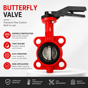 Vanne à levier DN65 en fonte ductile avec disque CF8 et siège EPDM pour la commande d'arrêt des conduites d'eau incendie - Product Image 4