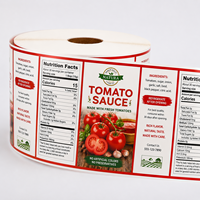 Étiquettes personnalisées pour ketchup, autocollantes, logo de marque, vinyle imperméable pour bocaux et bouteilles alimentaires, impression d'étiquettes résistantes à l'huile pour emballages