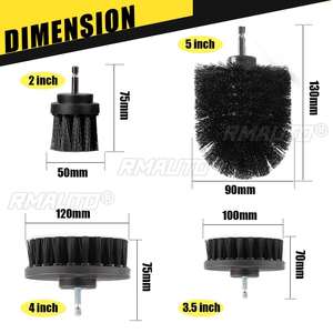 Kit de 4 cepillos de limpieza para taladro, cepillos eléctricos para taladro, kit de accesorios para limpieza de piscinas y coches - Product Image 6