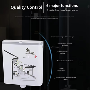 Réservoir <span class=keywords><strong>de</strong></span> toilettes mural rectangulaire moderne en plastique épaissi, à double chasse, à économie d'énergie, pour salle <span class=keywords><strong>de</strong></span> bain d'hôtel - Product Image 2