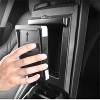 Accoudoir caché boîte de rangement pour Tesla modèle 3/Y Console centrale plateau organisateur pour accessoires intérieurs de voiture 2021 2022 2023 2024
