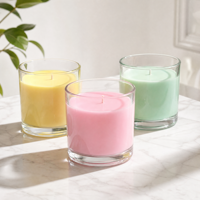 Grand bocal à bougie en verre moderne et simple, avec base lourde, cylindre transparent, pour décoration de table de fête