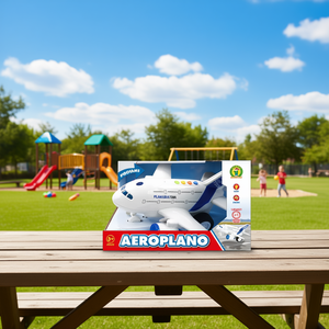 เครื่องบิน Aeroplano Planebus 720a 1.5V พร้อมแบตเตอรี่ Ag13 ไฟและเสียง สำหรับเด็กอายุ 3 ปีขึ้นไป - Product Image 3