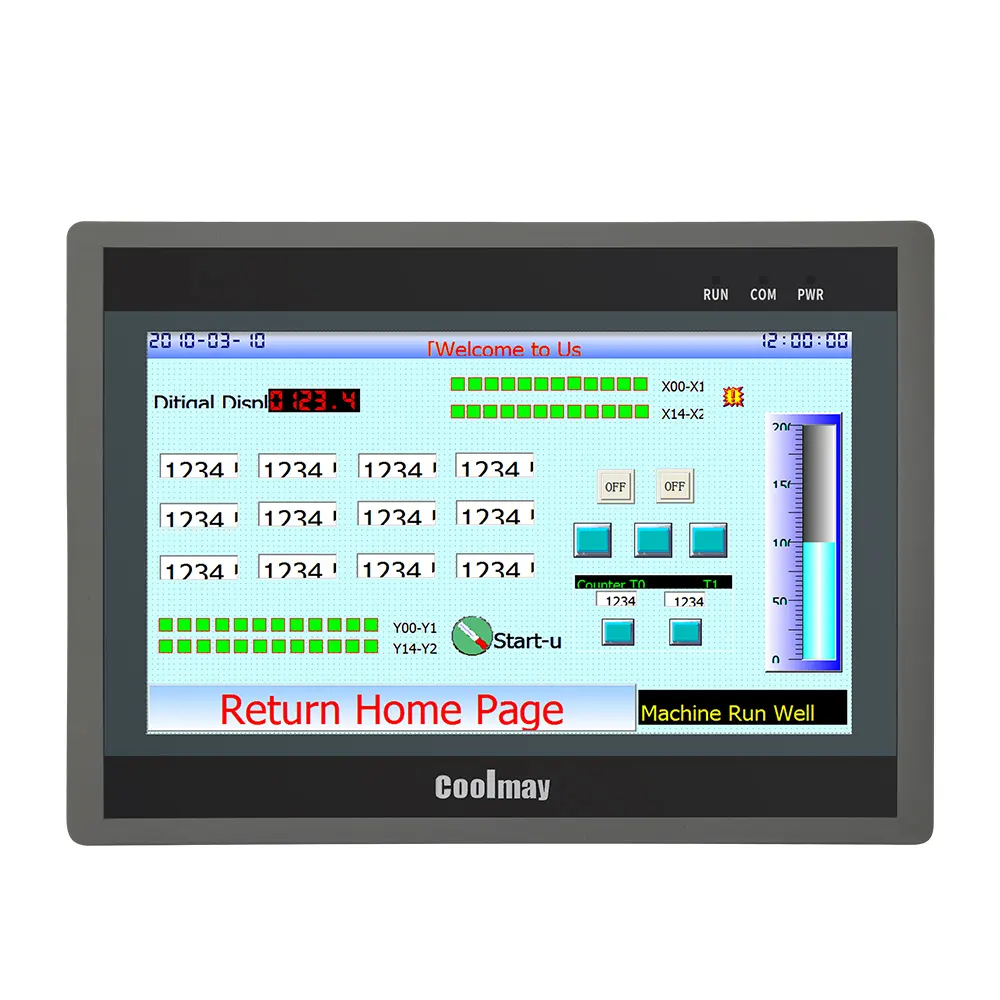 LED ekran, çoklu analog çıkış ve giriş, yüksek kalite, programlanabilir mantık denetleyicisi endüstriyel izleme için