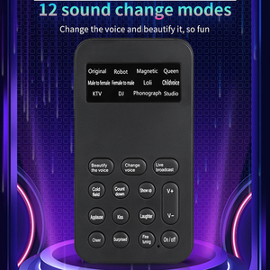 Dispositif de changement de voix miniature <span class=keywords><strong>pas</strong></span> <span class=keywords><strong>cher</strong></span> avec 8 effets sonores, 12 modes de changement de voix, <span class=keywords><strong>carte</strong></span> <span class=keywords><strong>son</strong></span> externe - Product Image 6